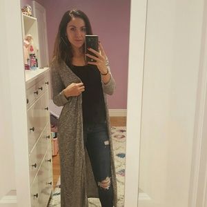 grey My Story long duster cardigan